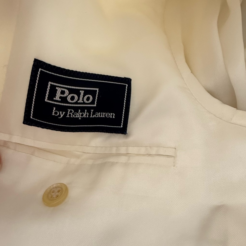 Ralph Lauren Cream Sport Coat with Notched Lapels - Picture 7 of 14